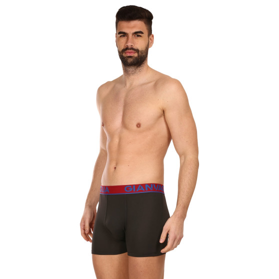 5PACK Boxers para homem Gianvaglia preto (GVG-5010)