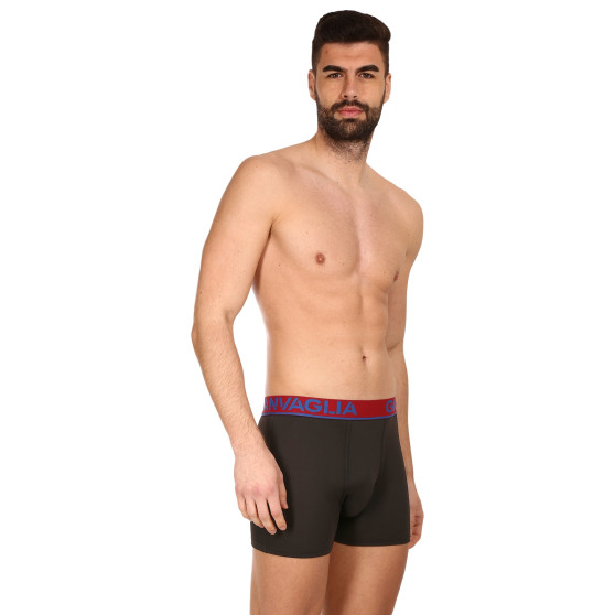 5PACK Boxers para homem Gianvaglia preto (GVG-5010)