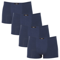 4PACK Boxers para homem S.Oliver azul escuro (MH-35H-60164426)