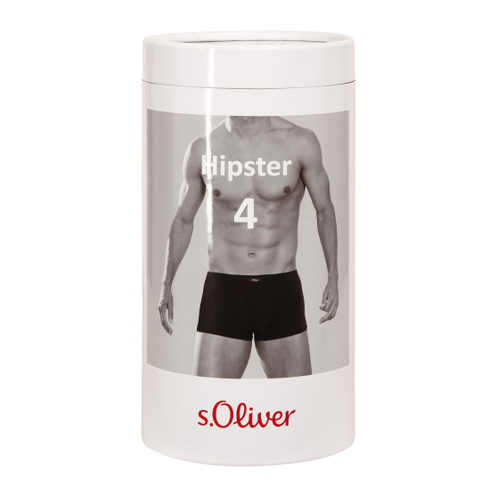 4PACK Boxers para homem S.Oliver cinzento (MH-35H-41011828)