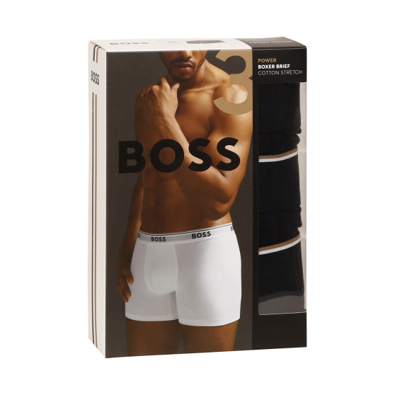 3PACK Boxers para homem BOSS preto (50475282 001)