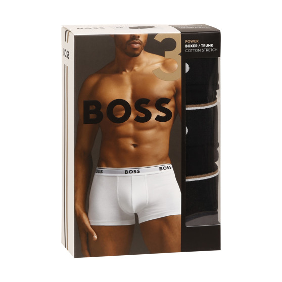 3PACK Boxers para homem BOSS preto (50475274 001)