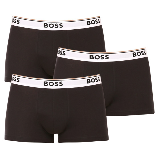 3PACK Boxers para homem BOSS preto (50475274 994)