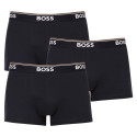 3PACK Boxers para homem BOSS azul escuro (50475274 480)