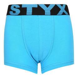 Boxers para criança Styx desporto elástico azul claro (GJ1169)