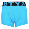 Boxers para criança Styx desporto elástico azul claro (GJ1169)