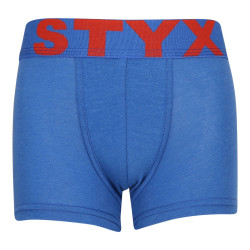 Boxers para criança Styx desporto elástico azul (GJ967)