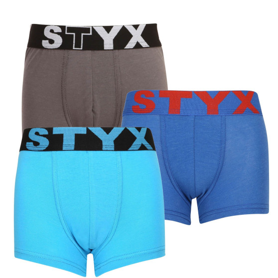 3PACK Boxers para criança Styx desporto elástico multicolorido (3GJ96739)