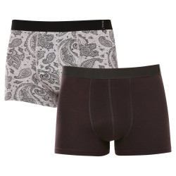 2PACK Boxers para homem Molvy multicolorido (KP-080/B-BEU)