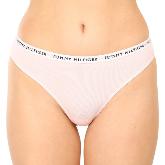 3PACK Tanga para mulher Tommy Hilfiger multicolorido (UW0UW04558 0Y3)