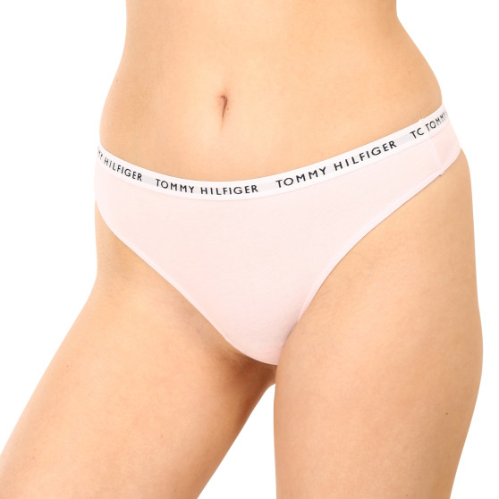 3PACK Tanga para mulher Tommy Hilfiger multicolorido (UW0UW04558 0Y3)