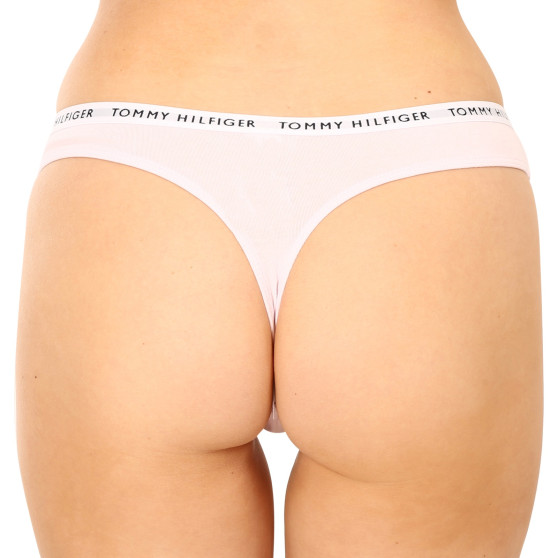 3PACK Tanga para mulher Tommy Hilfiger multicolorido (UW0UW04558 0Y3)