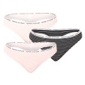 3PACK Tanga para mulher Tommy Hilfiger superdimensionado multicolorido (UW0UW04558 0Y3)