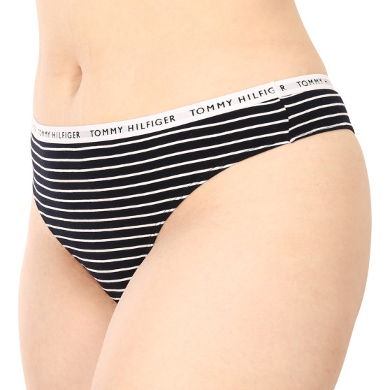 3PACK Tanga para mulher Tommy Hilfiger superdimensionado multicolorido (UW0UW04558 0Y3)