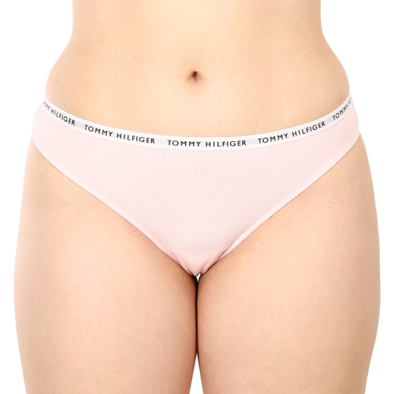 3PACK Tanga para mulher Tommy Hilfiger superdimensionado multicolorido (UW0UW04558 0Y3)