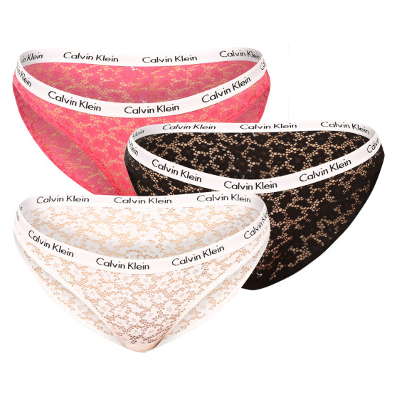 3PACK cuecas para mulher Calvin Klein multicolorido (QD3926E-BP3)