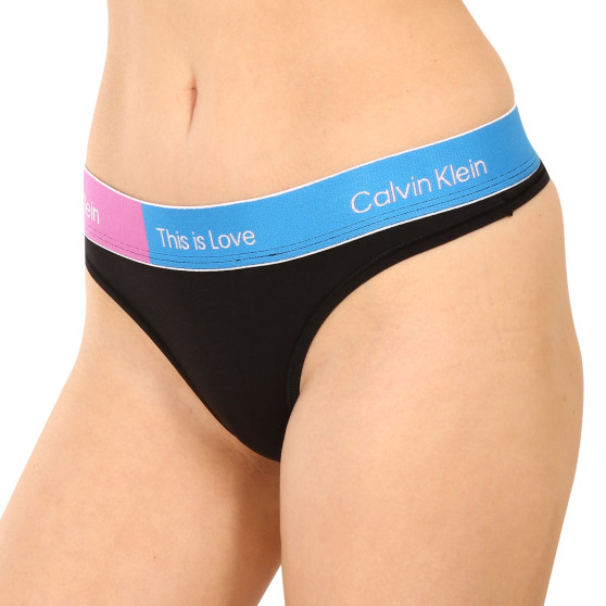 Tanga para mulher Calvin Klein preto (QF7255E-UB1)