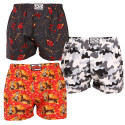 3PACK Boxers para homem Styx arte clássica borracha multicolorido (3A14427)