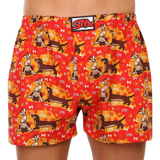 3PACK Boxers para homem Styx arte clássica borracha multicolorido (3A14427)