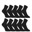 10PACK meias Styx ankle socks bambu preto (10HBK960)