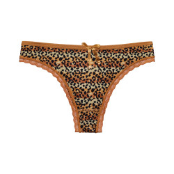 Tanga feminina Mulher fina multicolorida (807-mixbrown)