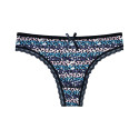 Tanga feminina Mulher fina multicolorida (807-mixblue)