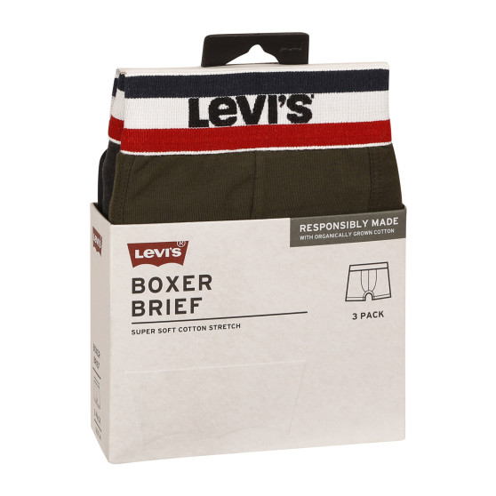 3PACK Boxers para homem Levis multicolorido (100002870 009)