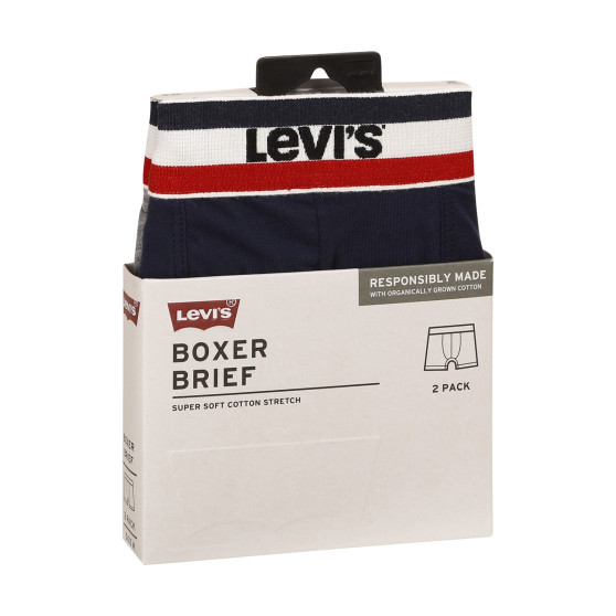 2PACK Boxers para homem Levis multicolorido (701223908 002)