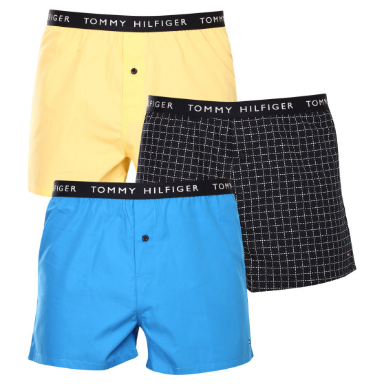 3PACK Boxers para homem Tommy Hilfiger multicolorido (UM0UM02414 0XQ)