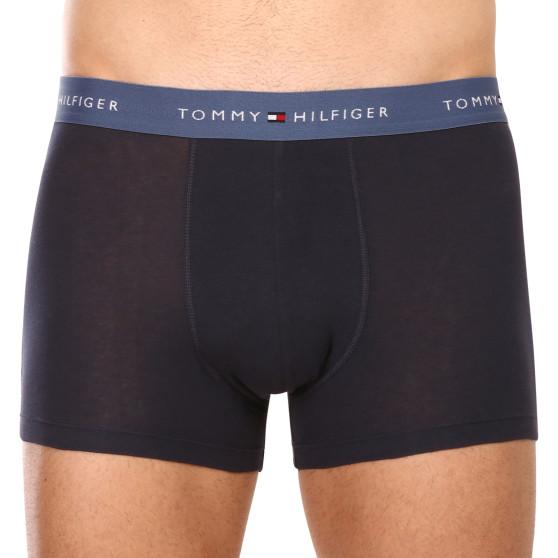 3PACK Boxers para homem Tommy Hilfiger azul escuro (UM0UM02763 0S1)