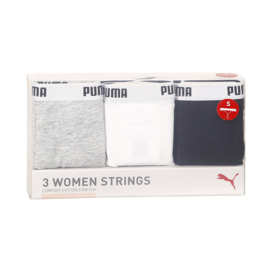 3PACK Tanga para mulher Puma multicolorido (503008001 015)