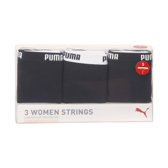 3PACK cuecas para mulher Puma preto (503006001 200)