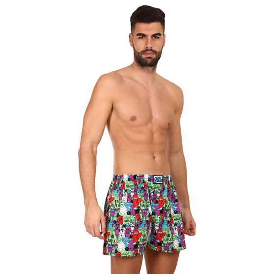 Boxers para homem Styx arte clássico borracha tamanho grande monsters (E1555)