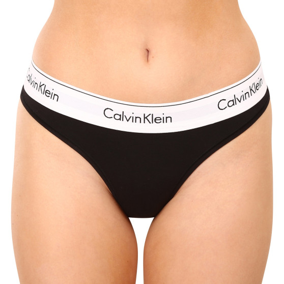 Tanga para mulher Calvin Klein preto (F3786E-001)