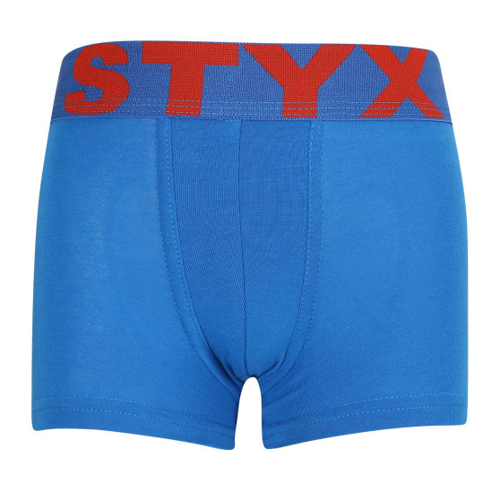 Boxers para criança Styx desporto elástico azul (GJ1167)