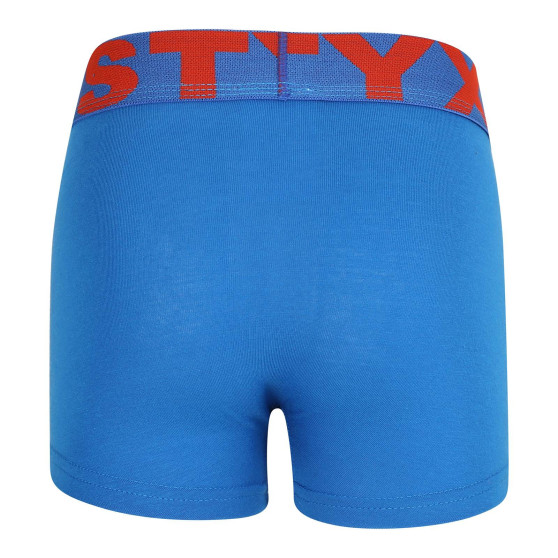 Boxers para criança Styx desporto elástico azul (GJ1167)