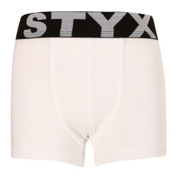 Boxers para criança Styx desporto elástico branco (GJ1061)