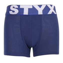 Boxers para criança Styx desporto elástico azul escuro (GJ968)