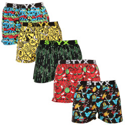 5PACK Boxers para homem Styx arte esportes borracha multicolorido (5B1112950)