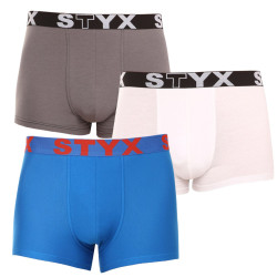 3PACK Boxers para homem Styx desporto elástico multicolorido (3G10137)