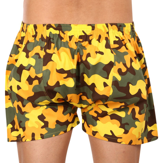 Boxers para homem Styx arte clássico borracha tamanho grande camouflage amarelo (E1559)