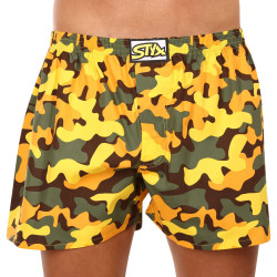 Boxers para homem Styx arte clássico borracha tamanho grande camouflage amarelo (E1559)