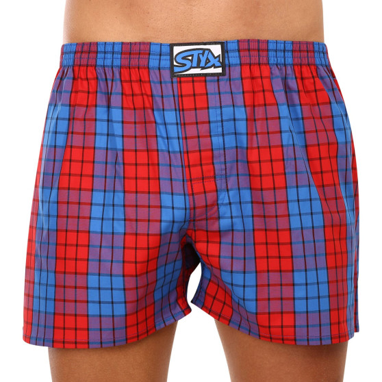 Boxers para homem Styx clássico de borracha superdimensionado multicolorido (E1001)