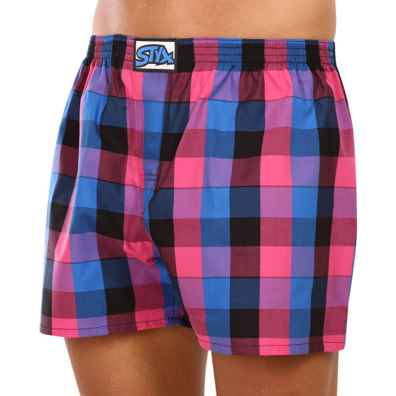 Boxers para homem Styx clássico de borracha superdimensionado multicolorido (E1008)