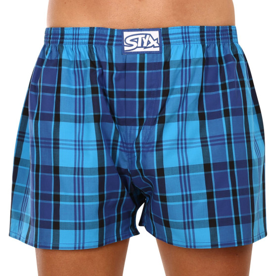 3PACK Boxers para homem Styx borracha clássica superdimensionado multicolorido (3E10456)