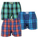 3PACK Boxers para homem Styx borracha clássica superdimensionado multicolorido (3E10456)