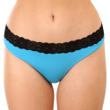 Tanga para mulher Styx com renda azul (ITK1169)