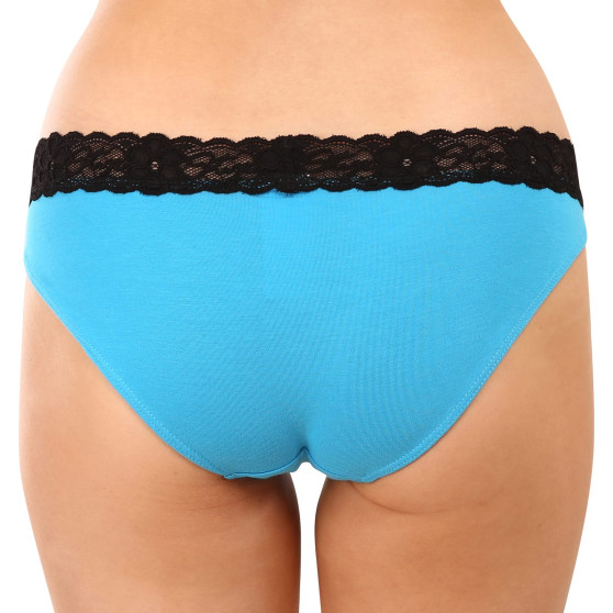 Cuecas para mulher Styx com renda azul (IKK1169)