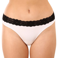 Tanga para mulher Styx com renda branca (ITK1061)