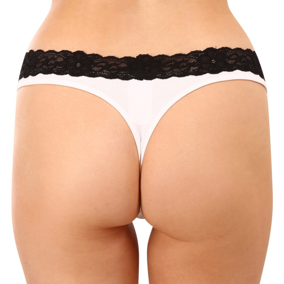 Tanga para mulher Styx com renda branca (ITK1061)